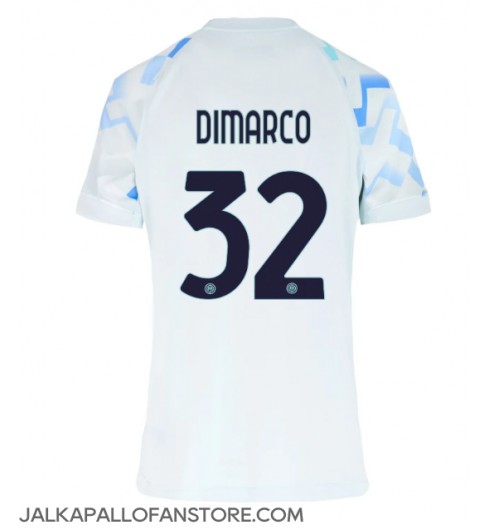 Inter Milan Federico Dimarco #32 Vieraspaita Naisten 2025-26 Lyhythihainen Inter Milan Federico Dimarco #32 Vieraspaita Naisten 2025-26 Lyhythihainen